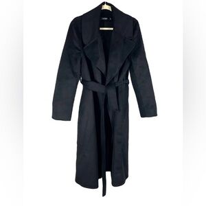 Lauren Ralph Lauren Black Belted Wrap Coat(Black label)